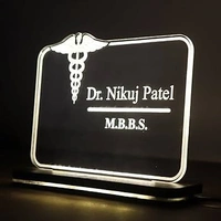 Doctor Logo with Text Acrylic - Single LED - Regular Price
