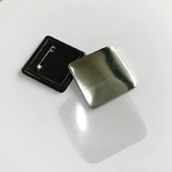 50MM Square Badge with Black Back - Member Price
