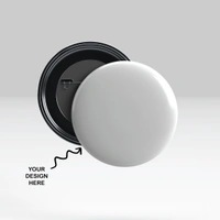 58MM Personalized Round Badge with Pin - 100 Qty