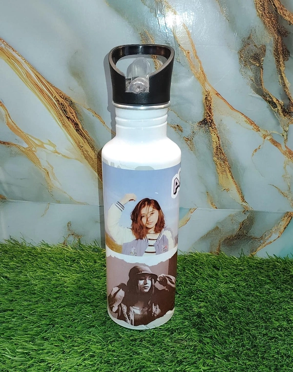 750ml Wide Mouth Sipper Bottle- Photo Printed