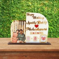 Cutout Acrylic Wedding Vows Frame - Couple Thumb Impression Frame - A3 size - Member Price