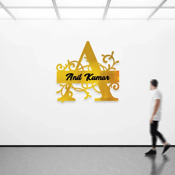 A - 15x15" Inch Monochrome Acrylic Letter - Member Price