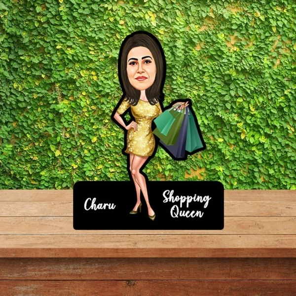 ACC25 - Shopping Women - Caricature Cartoon Cutout Frame - Member Price