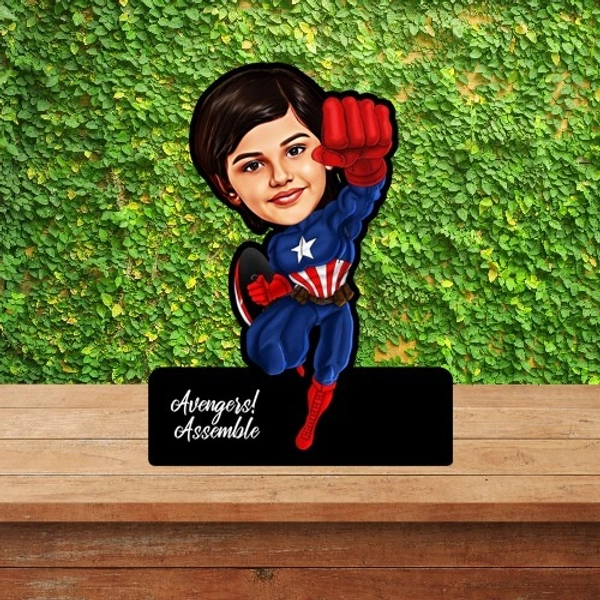 ACC29 - captain america-Kids - Caricature Cartoon Cutout Frame - Member Price