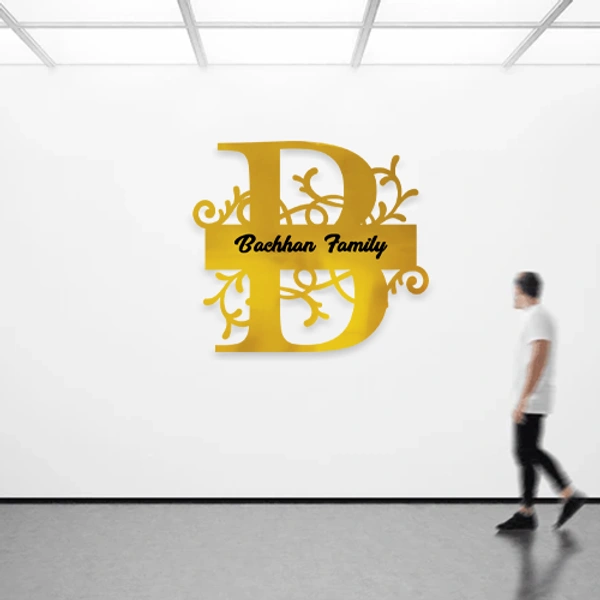 B - 12x12" Inch Monochrome Acrylic Letter - Regular Price