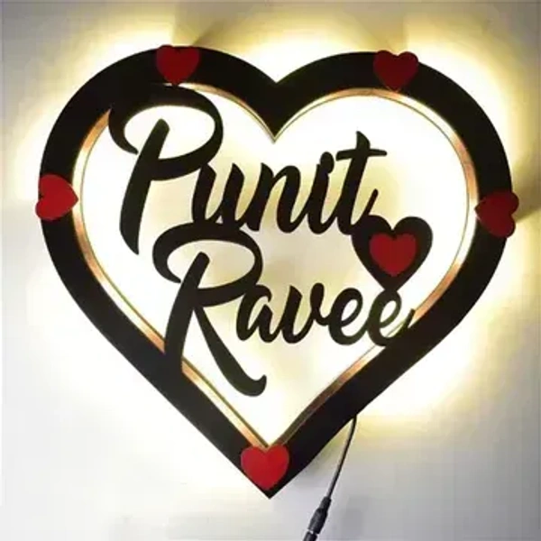 Heart Shape - Custom Couple Name 11" Inch - Member Price