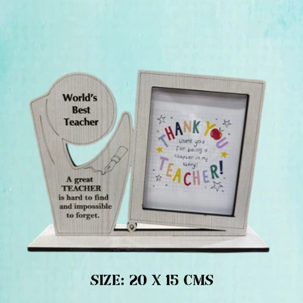 World's Best Teacher Table Frame - Member Price