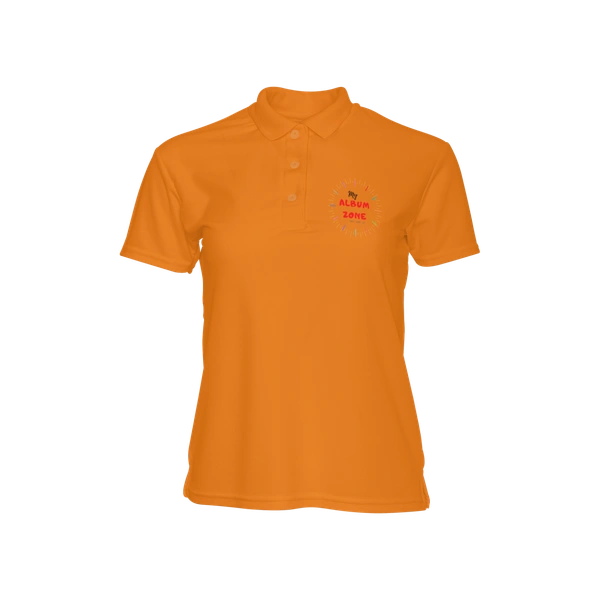 Orange Color T-shirt | Polyester - Half Sleeves - Reva Label - Small