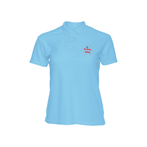 Sky Blue Color T-shirt | Polyester - Half Sleeves - Reva Label - Small