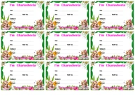 Customized School Book Stickers - MAZ03