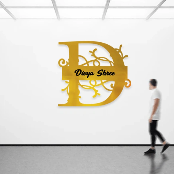 D - 15x15" Inch Monochrome Acrylic Letter - Regular Price