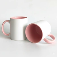 3 Tone - Light Pink - Inner & Handle Color Mugs - Regular Price