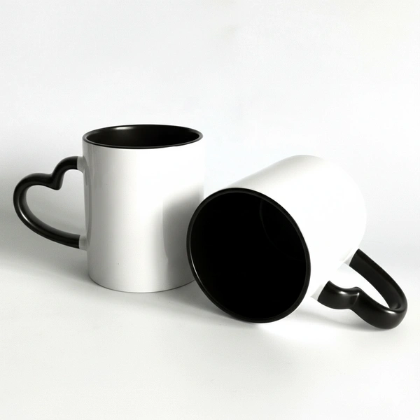 3 Tone - Black - Inner & Heart Handle Color Mugs - Member Price