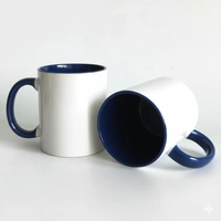 3 Tone - Dark Blue - Inner & Handle Color Mugs - Regular Price