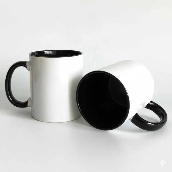 3 Tone - Black - Inner & Handle Color Mugs - Regular Price