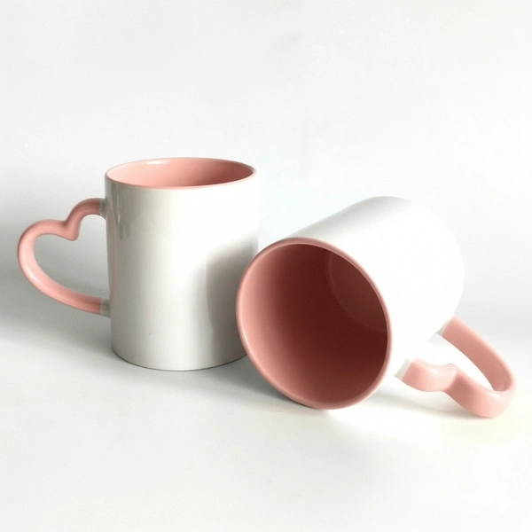 3 Tone - Light Pink - Inner & Heart Handle Color Mugs - Member Price