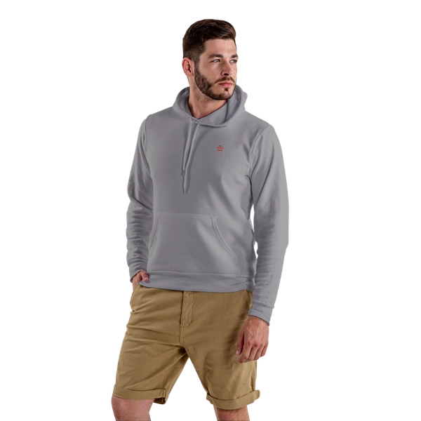 Gray Hoodie with Cap - Small