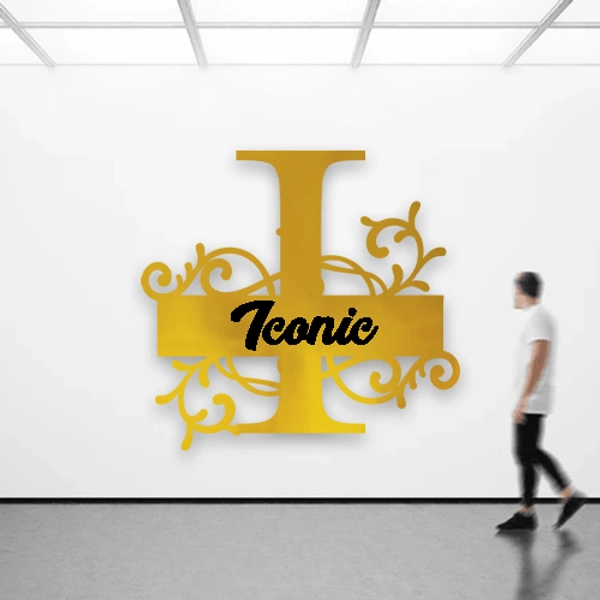 I - 15x15" Inch Monochrome Acrylic Letter - Member Price