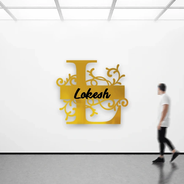 L - 15x15" Inch Monochrome Acrylic Letter - Regular Price