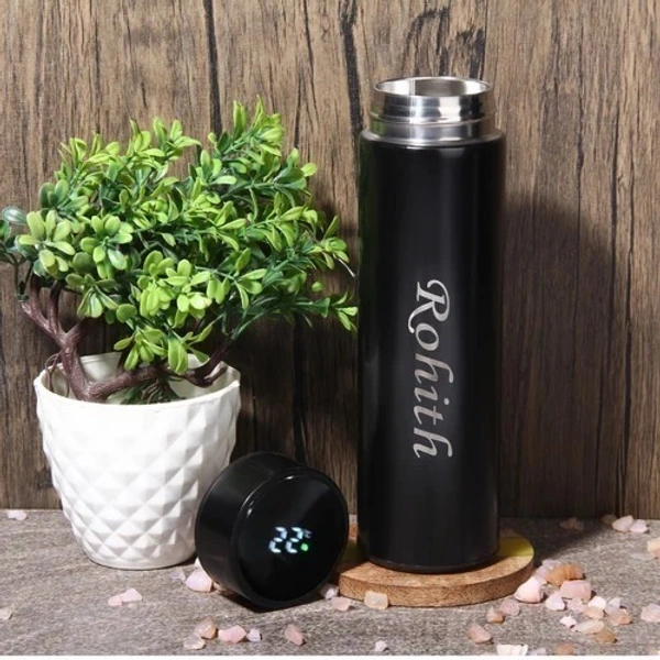 Personalized LED Temperature Display Bottle - 200 Qty