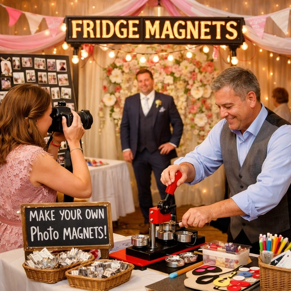 Click & Print at Event - 50MM Square Magnet 200 Qty Package