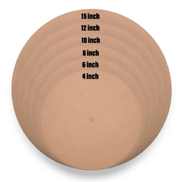 MDF Clock Base - 12" Inch