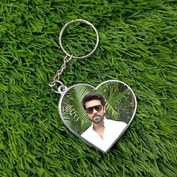 Metal Glitter Keychain - Heart Shape - Member Price