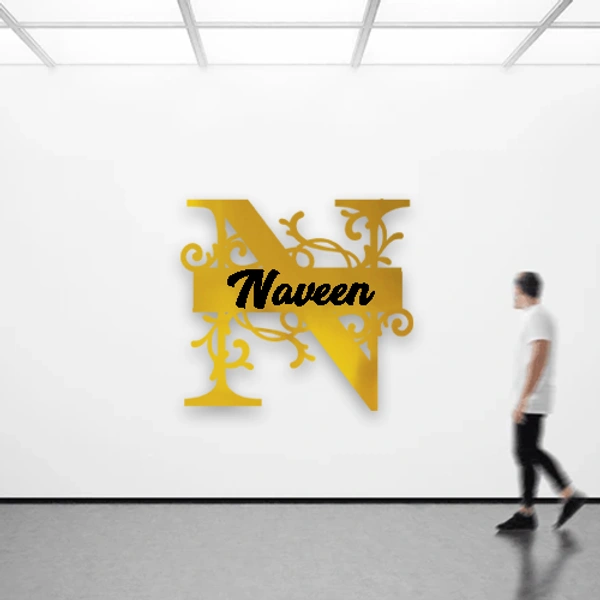 N - 15x15" Inch Monochrome Acrylic Letter - Member Price