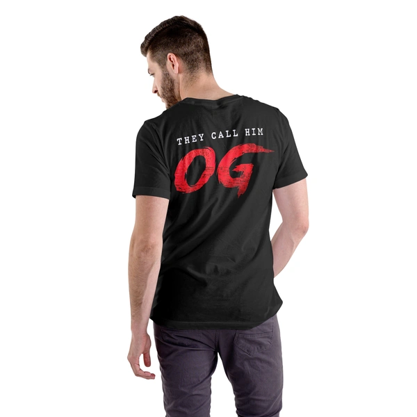 OG - Black Polyester Tshirt - OG003 - Large