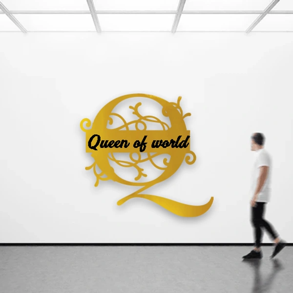 Q - 12x12" Inch Monochrome Acrylic Letter - Regular Price