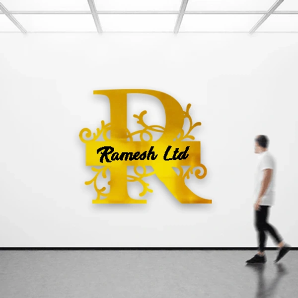 R - 12x12" Inch Monochrome Acrylic Letter - Regular Price