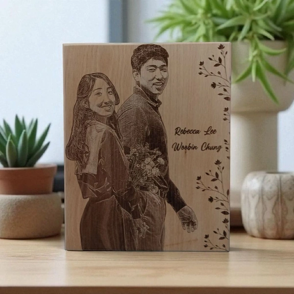 8x10" Inch - Engraved Wooden Plaque - Regular Price