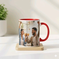 3 Tone - Red - Inner & Handle Color Mugs - Regular Price