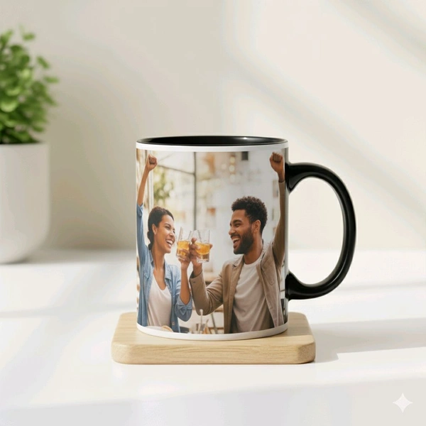 3 Tone - Black - Inner & Handle Color Mugs - Regular Price