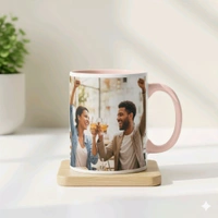 3 Tone - Light Pink - Inner & Handle Color Mugs - Regular Price