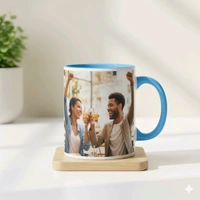 3 Tone - Sky Blue - Inner & Handle Color Mugs - Regular Price