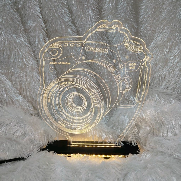 Personalised Camera Acrylic Frame - Single LED - Member Price