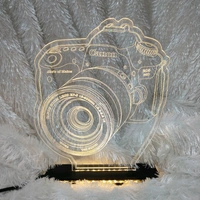 Personalised Camera Acrylic Frame - Single LED - Member Price