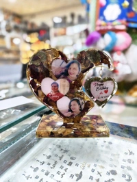 Double Heart Resin Frame Sea Theme - Hanging heart Shape