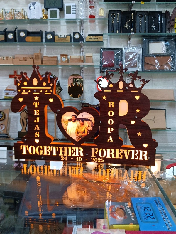 Couple Alphabet LED Name Board 15x23" Inch - Member Price