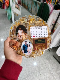 8inches Round Agate Resin - Bouquet Preservation