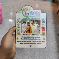 Personalized Pre-School Graduation MDF Photo Frame – Soulful Smiles Theme - 50 Qty