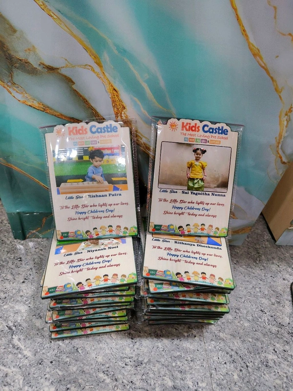 Personalized Pre-School Graduation MDF Photo Frame – Kids Castle Theme - 50 Qty