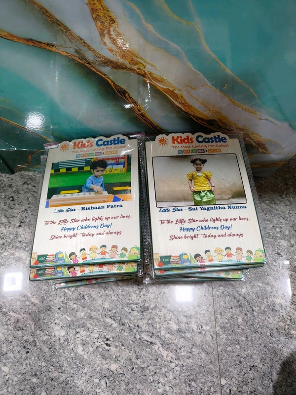 Personalized Pre-School Graduation MDF Photo Frame – Kids Castle Theme - 50 Qty