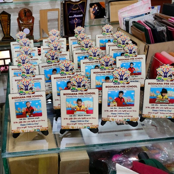 Personalized Pre-School Graduation MDF Photo Frame โ Bodhana Pre-School Theme - 25 Qty