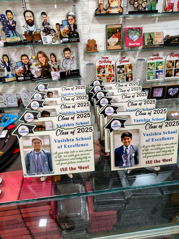 Customized Graduation MDF Photo Frame - Vasishta School of Excellence - 50 Qty