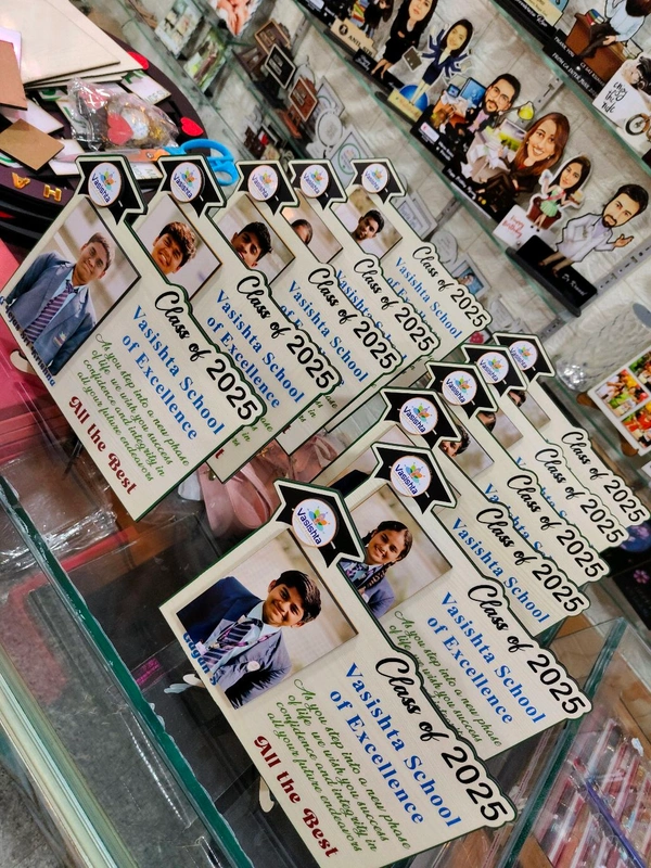 Customized Graduation MDF Photo Frame - Vasishta School of Excellence - 50 Qty