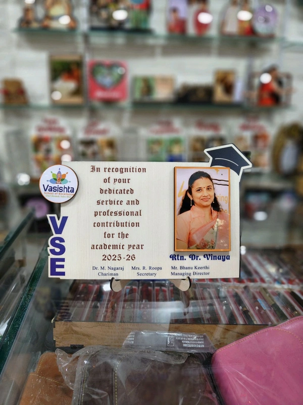 Personalized Academic Recognition Wooden Plaque with Photo & Logo - 50 Qty