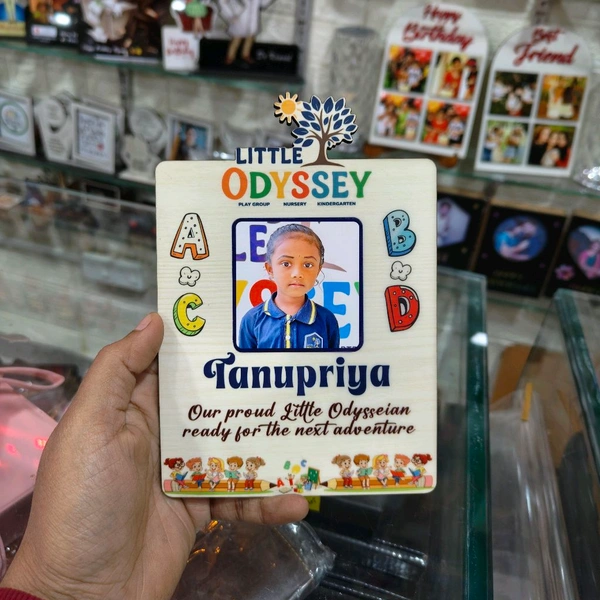 Personalized Pre-School Graduation MDF Photo Frame – Little Odyssey Theme - 100 Qty