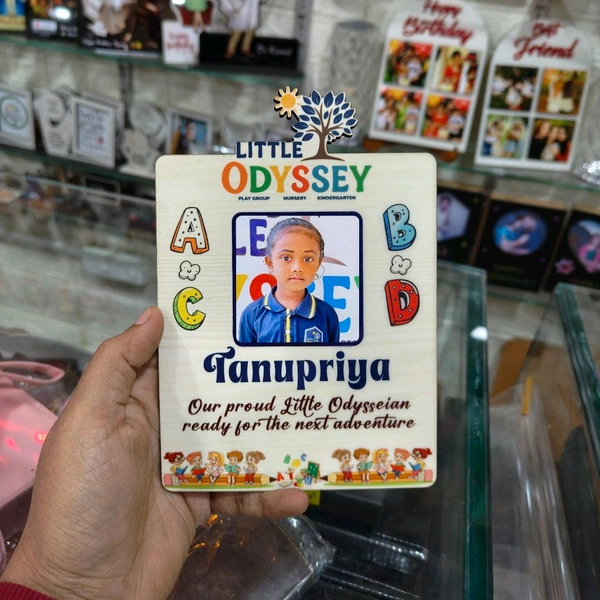 Personalized Pre-School Graduation MDF Photo Frame – Little Odyssey Theme - 50 Qty